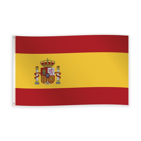 Flag i stof Spanien  90x150 cm.