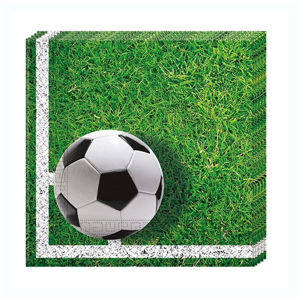 Fodbold Servietter 33x33 cm. 20 stk.