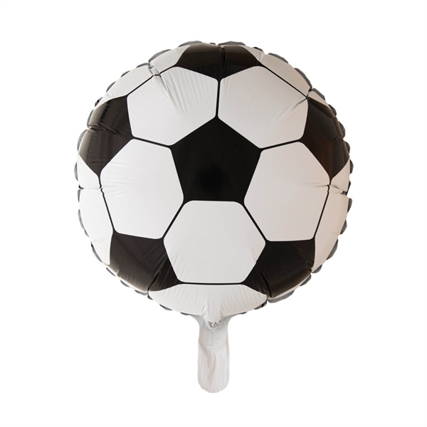 Folieballon rund 45 cm. Fodbold