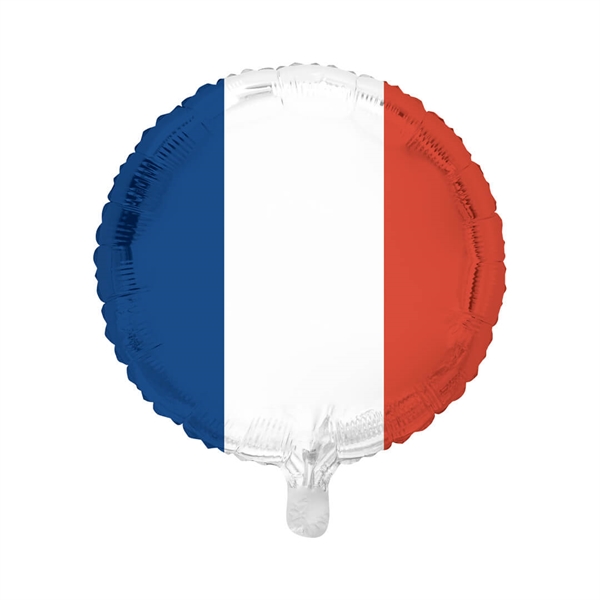 Folieballon rund 45 cm. Frankrig