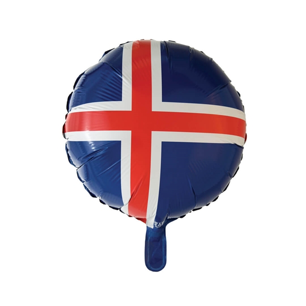 Folieballon rund 45 cm. Island