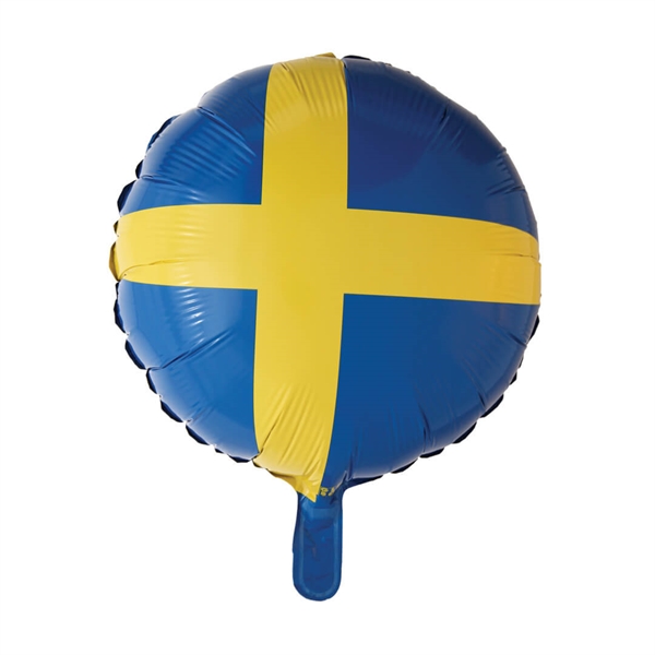 Folieballon rund 45 cm. Sverige