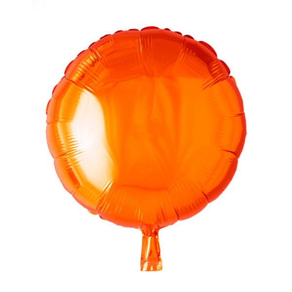 Folieballon  - rund 45 cm - orange