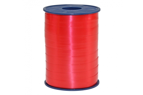 Rød poly gavebånd 10 mm. x 250 meter