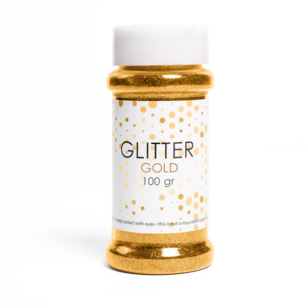 Dekorationsglitter 100 gram Guld