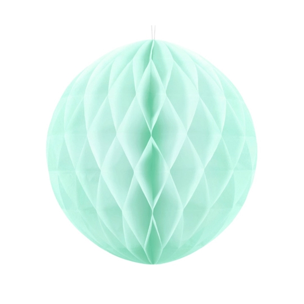Honeycomb rund 20 cm. Lys Mint grøn