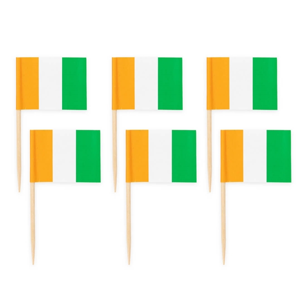 Kageflag på træpind 50 stk Irland