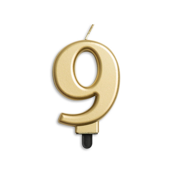 9 Tal Kagelys Metallic guld