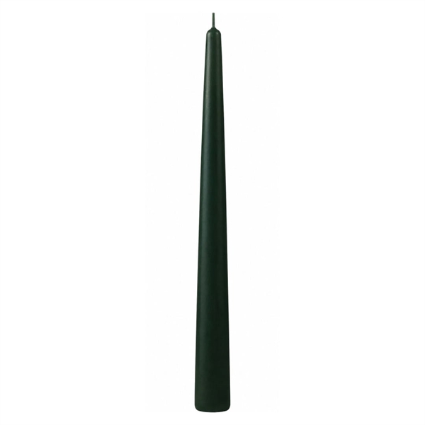 Keglelys 48 cm. Flaskegrøn