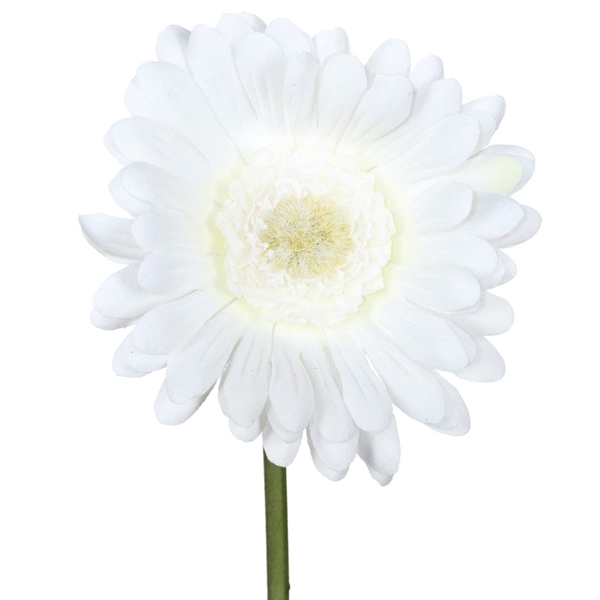 Hvid Gerbera 50 cm. kunstig blomst