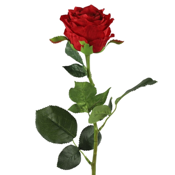 Rød Rose 70 cm. kunstig blomst
