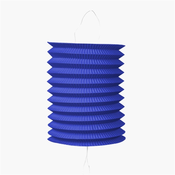Papirlanterne Cylinder Ø16 cm. Mørkeblå