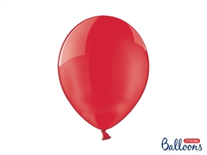 Crystal Valmue Rød Ballon 30 cm. Strong balloon