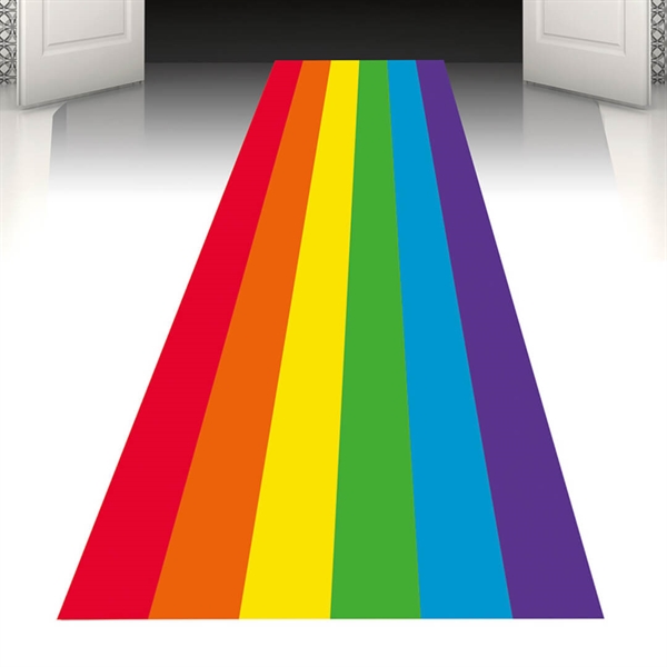 Festløber regnbuefarvet Pride 450x60 cm.