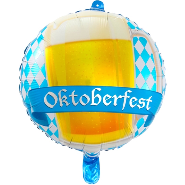 Folieballon oktoberfest rund Ø43 cm.