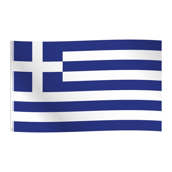 Flag i stof Grækenland 90x150 cm.