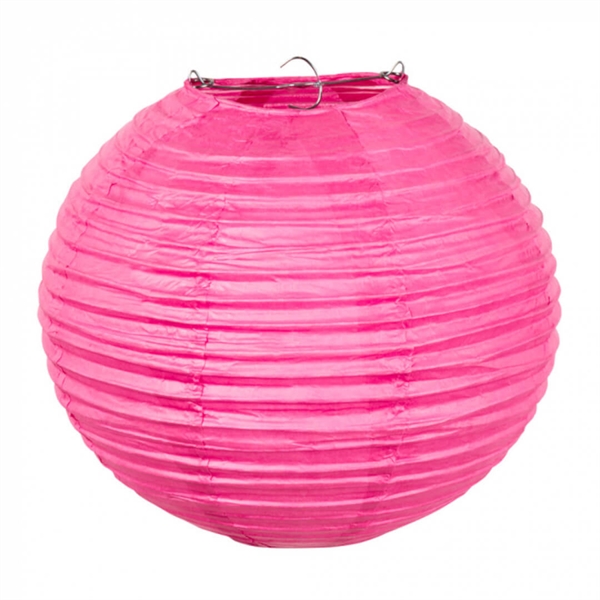 Rispapirlampe Ø25 cm. hot pink
