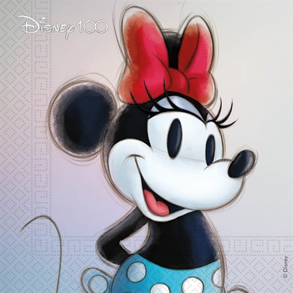 Disney Serviet Minnie Mouse 33x33 cm. 20 stk.