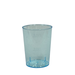 Starpak Lyseblå Plastik shotglas 4/5 cl. 40 stk.