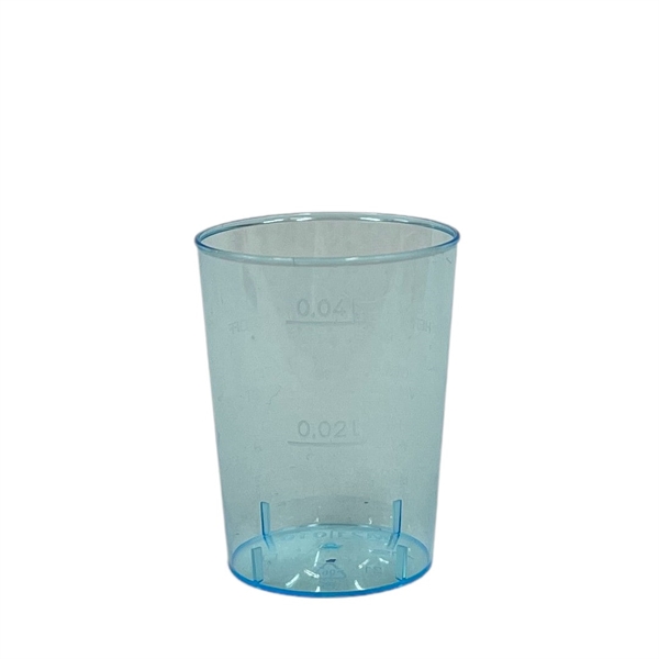 Starpak Lyseblå Plastik shotglas 4/5 cl. 40 stk