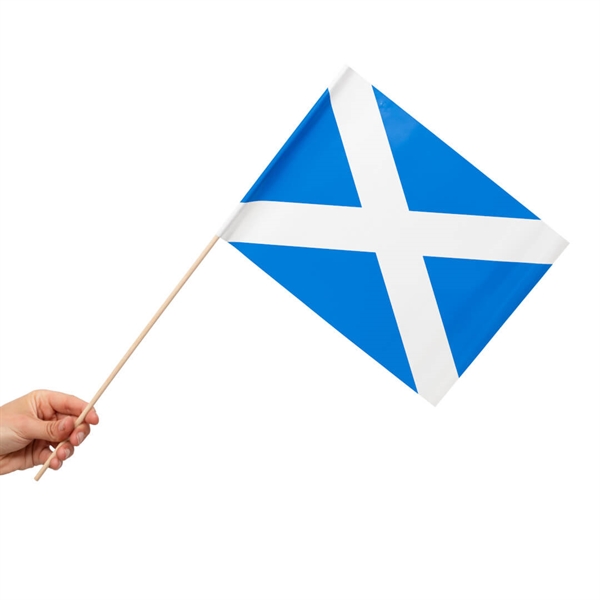 Papirsflag på pind 10 stk. Scotland