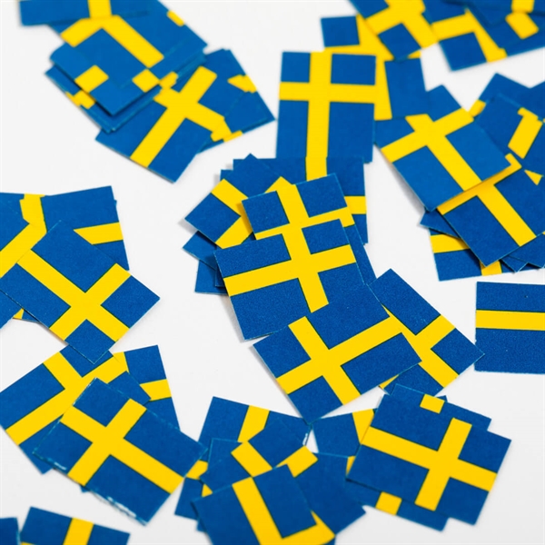 Strøflag i papir 150 stk. Sverige