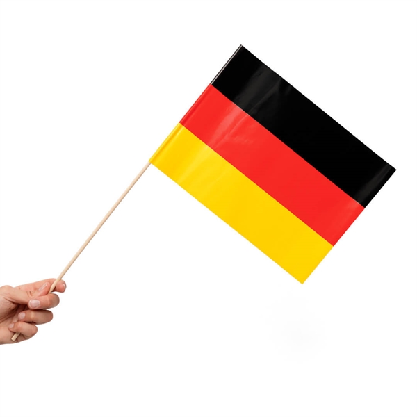 Papirsflag på pind 10 stk. Tyskland